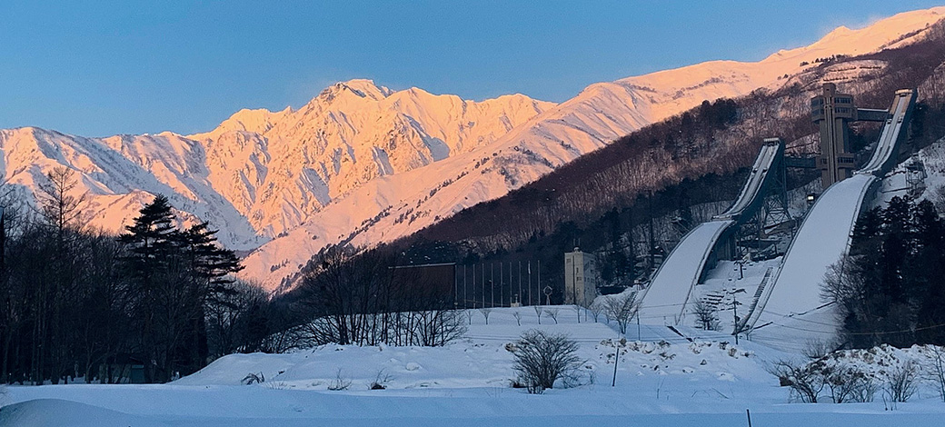 冬の白馬三山